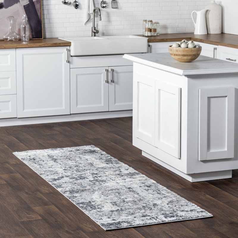 Williston Montague Machine Woven Performance Gray Rug & Reviews